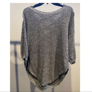 Gray crisscross back sweater